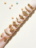 Buy SHEIN ROMWE 9pcs Rhinestone Decor Moon Rings in Pakistan