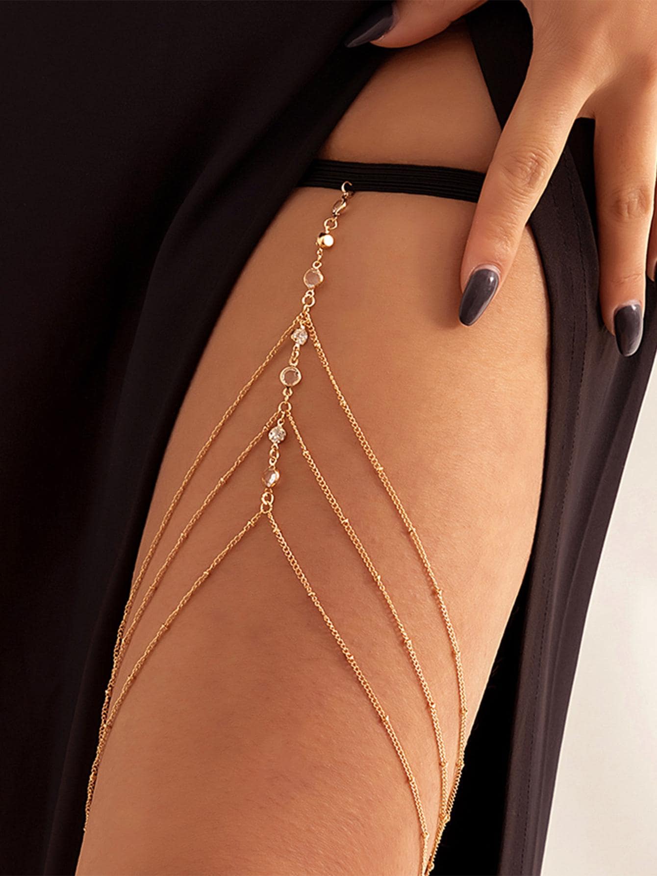 Buy SHEIN Rhinestone Decor Thigh Chain in Pakistan