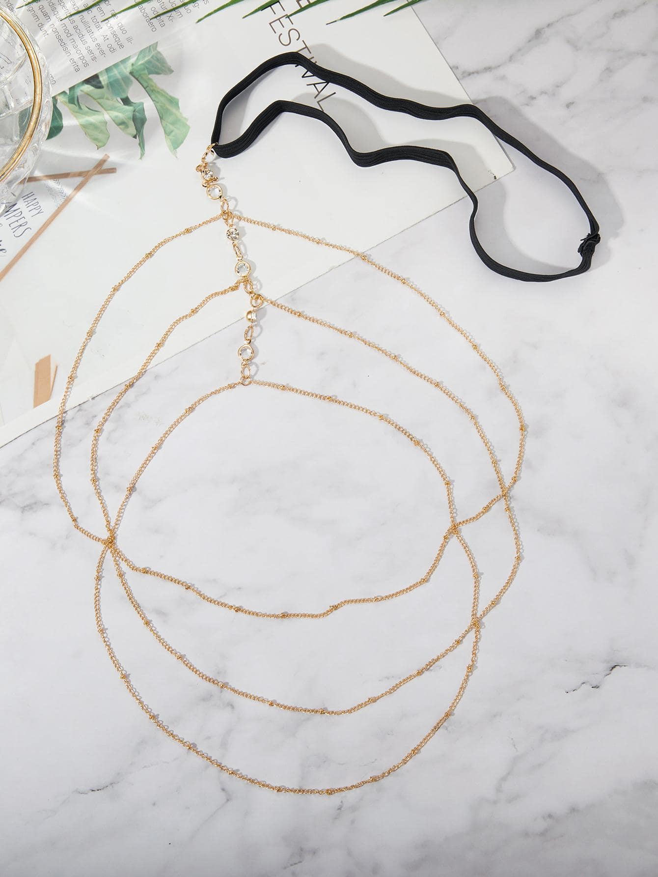 Buy SHEIN Rhinestone Decor Thigh Chain in Pakistan