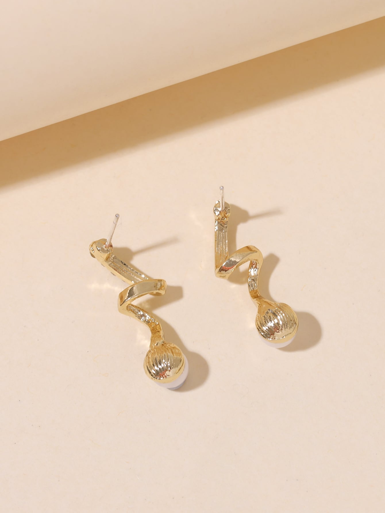 Buy SHEIN Rhinestone & Faux Pearl Decor Stud Earrings in Pakistan