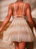 Buy SHEIN Romantic Lace Patchwork 2pcs Sexy Lingerie Dress Set in Pakistan