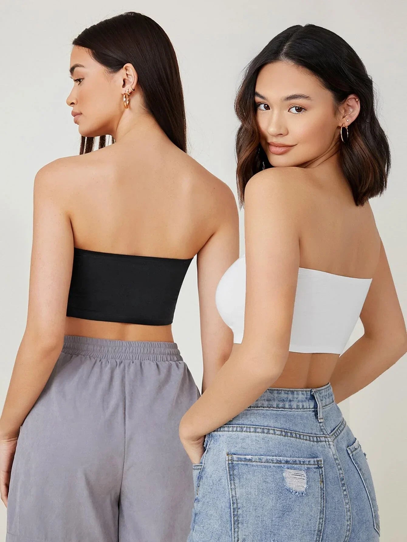 Buy SHEIN BASICS 2 Pack Crop Tube Top in Pakistan