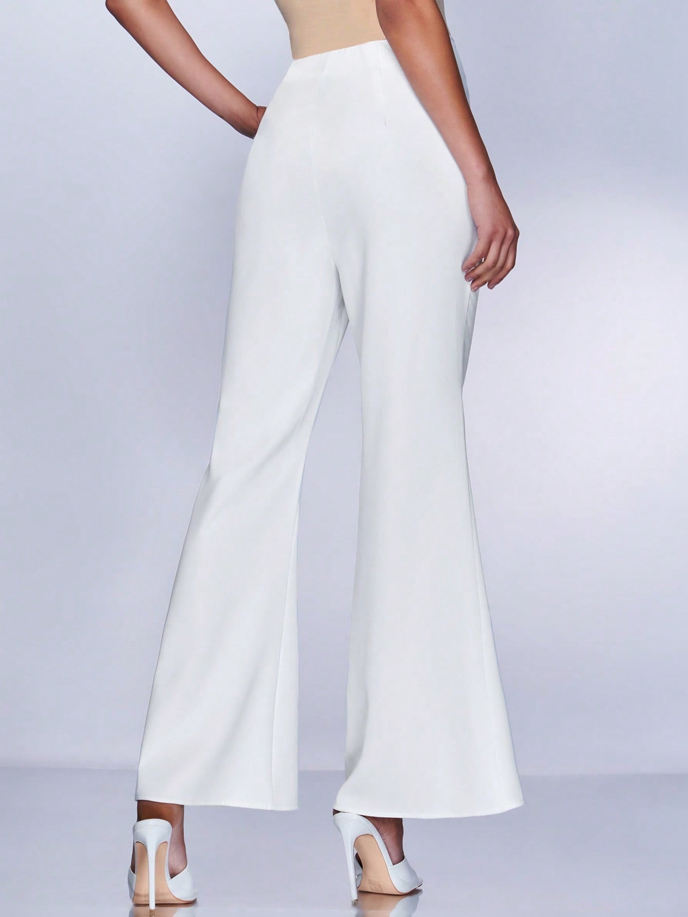 Buy SHEIN BAE Split Hem Flare Leg Pants in Pakistan