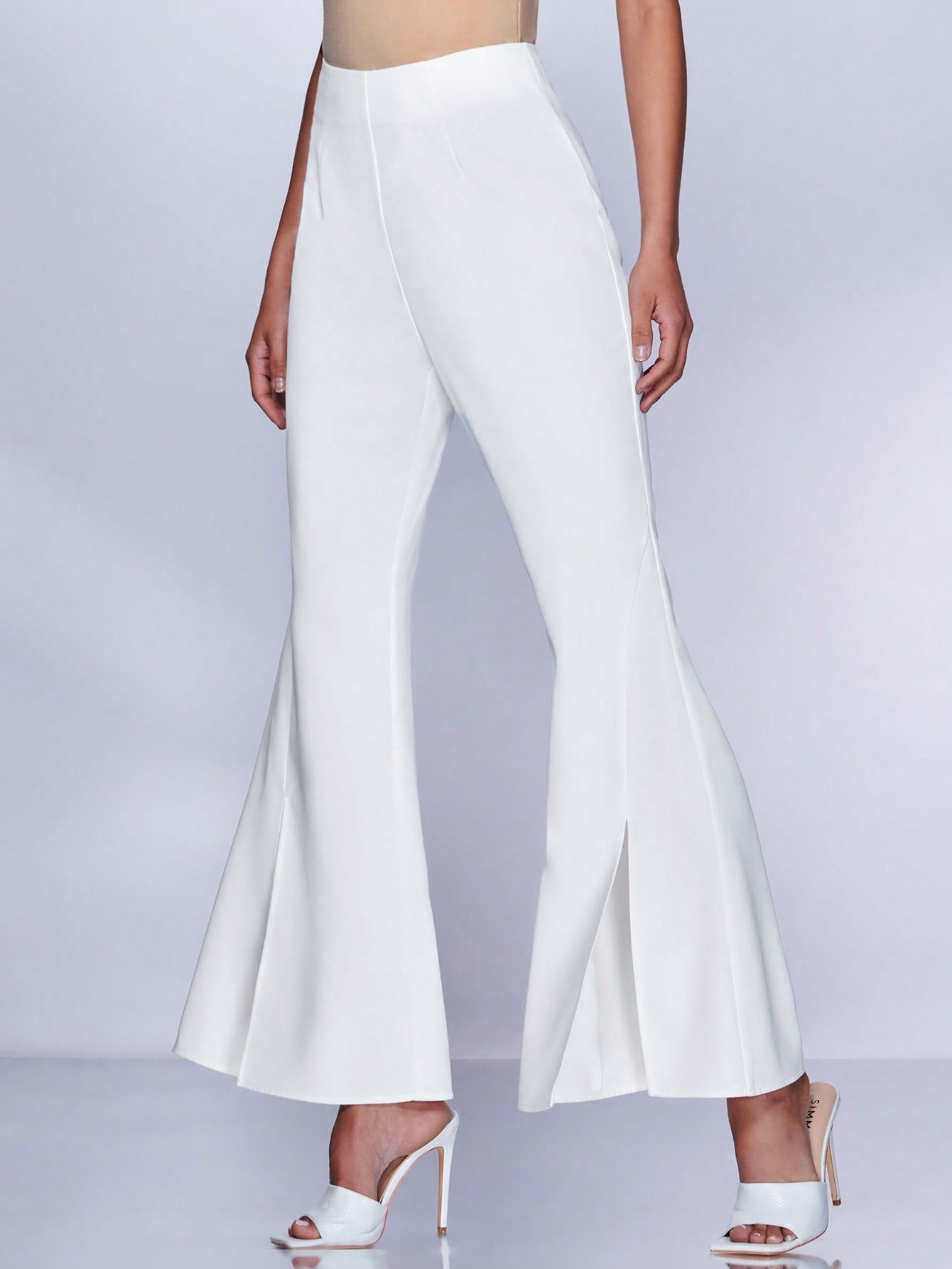 Buy SHEIN BAE Split Hem Flare Leg Pants in Pakistan
