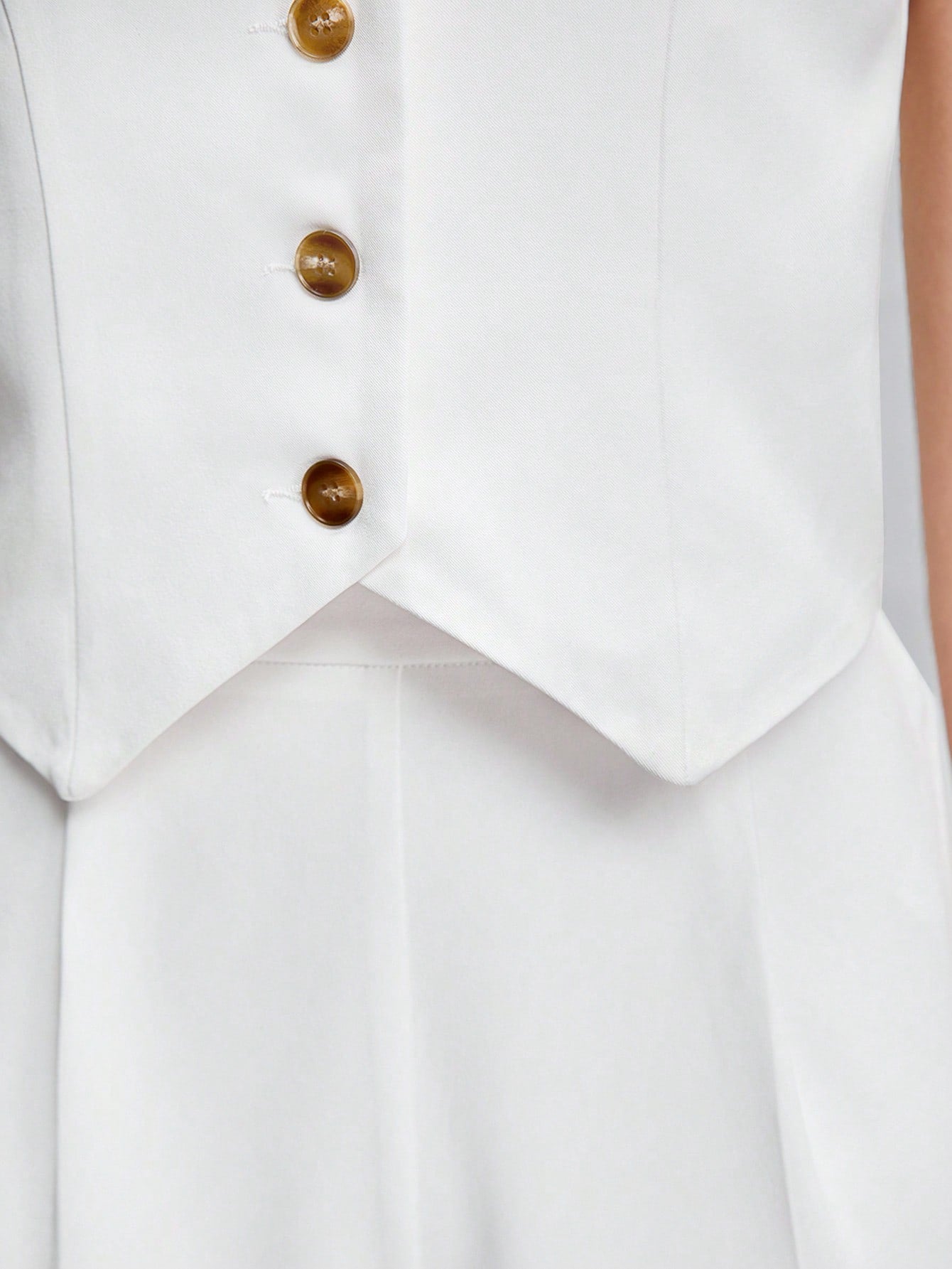 Buy SHEIN BIZwear Button Front Vest Blazer & Pants Workwear in Pakistan