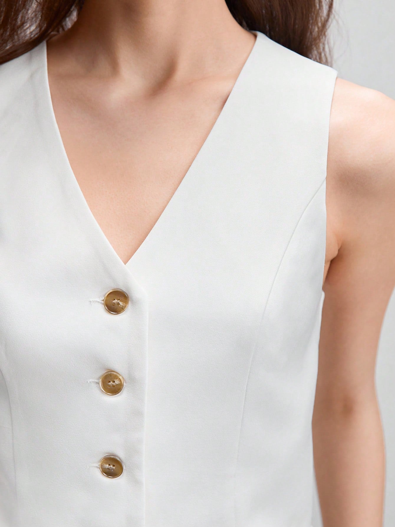 Buy SHEIN BIZwear Button Front Vest Blazer & Pants Workwear in Pakistan