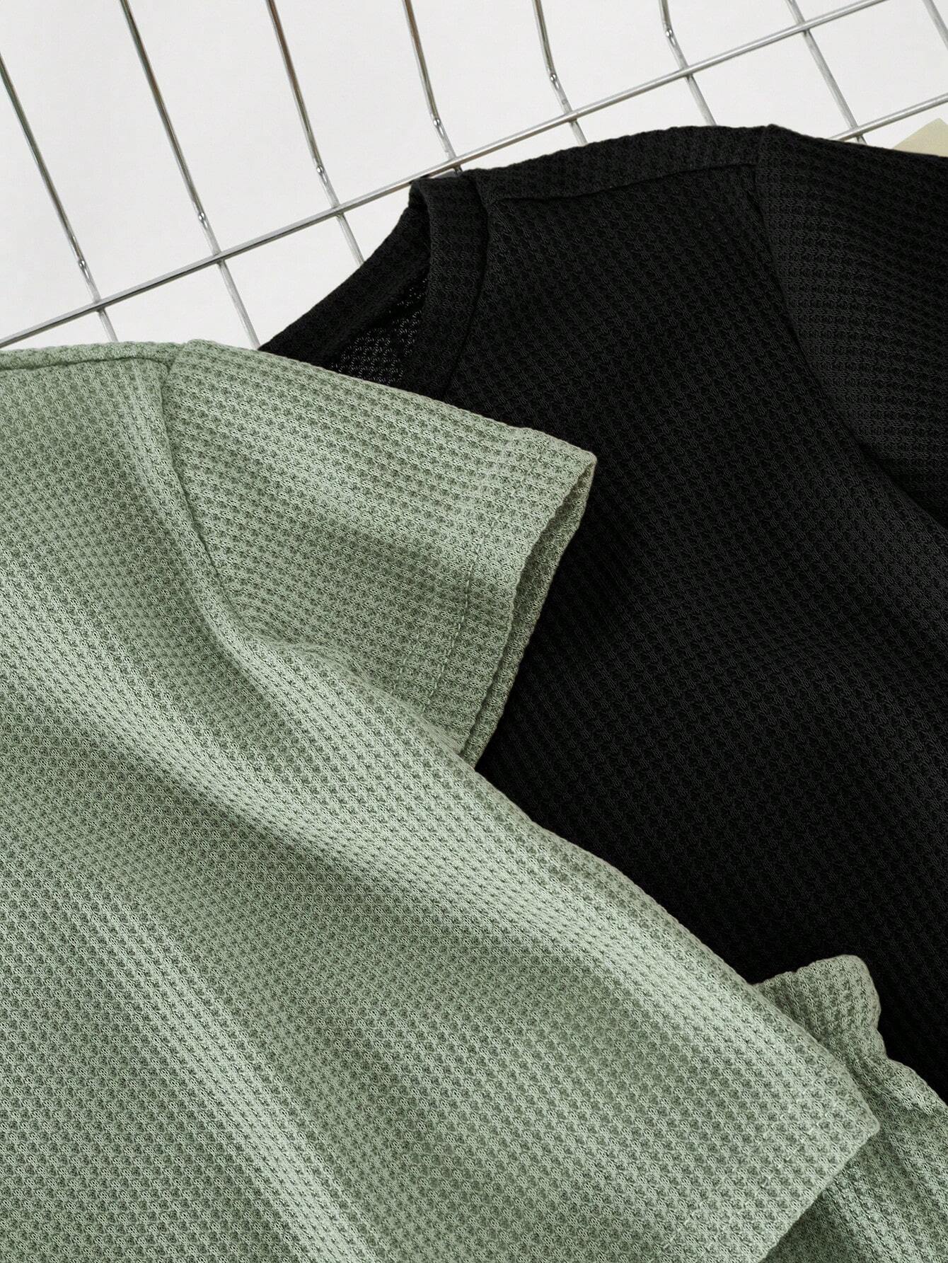 Buy SHEIN Baby Boy Baby Girl Solid Color Round Neck Oversized Sweater Top And Casual Shorts 4pcs/Set in Pakistan