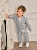 Buy SHEIN Baby Boys' Jacket And Pants Set, Autumn/Winter in Pakistan