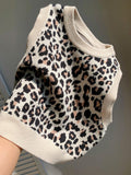 Buy SHEIN Comfortcana Casual Leopard Jacquard Women's Knitwear Top in Pakistan