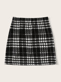 Buy SHEIN EZwear Plaid A-Line Mini Skirt in Pakistan