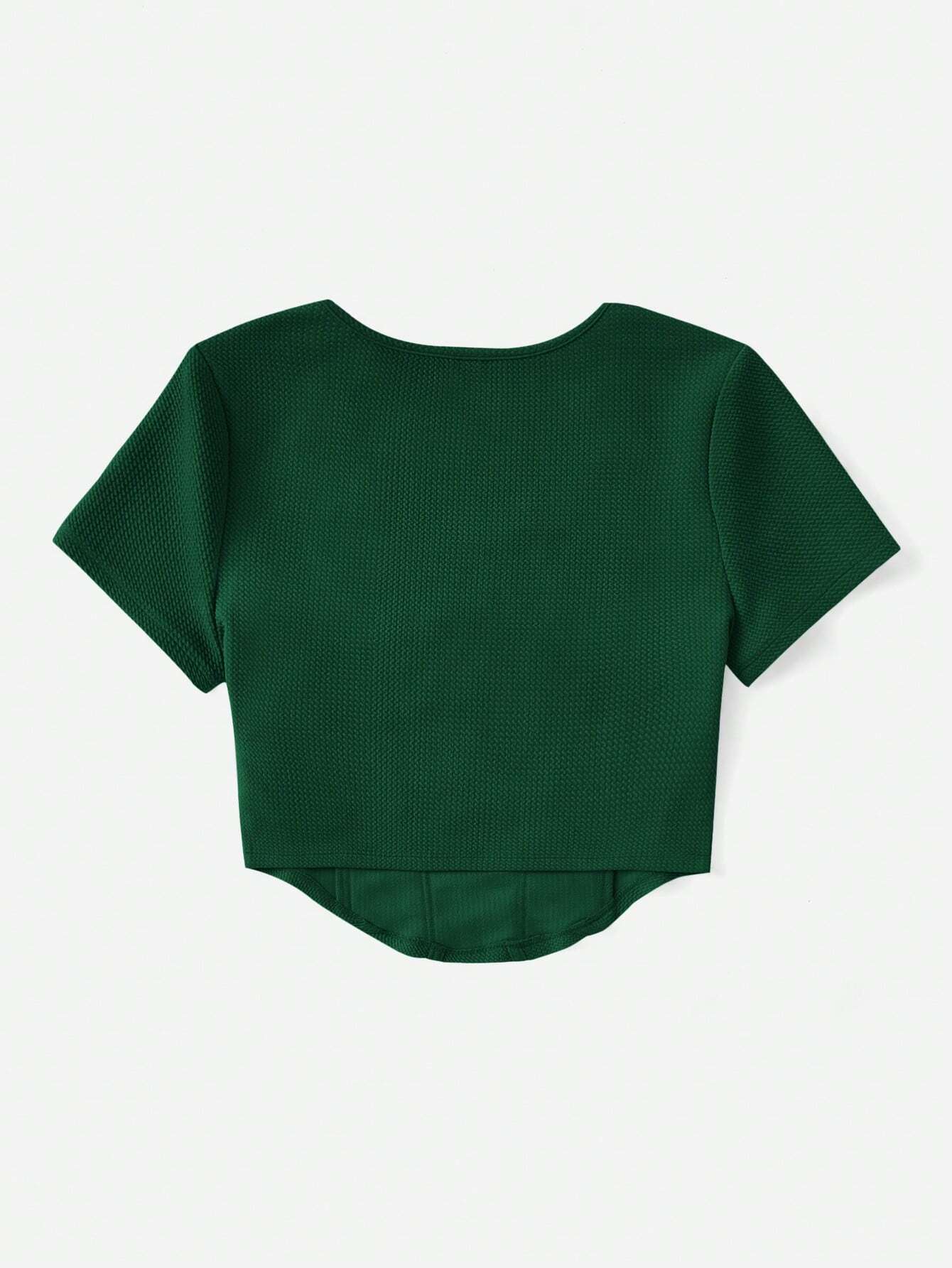 Buy SHEIN EZwear Scoop Neck Seam Front Tee in Pakistan