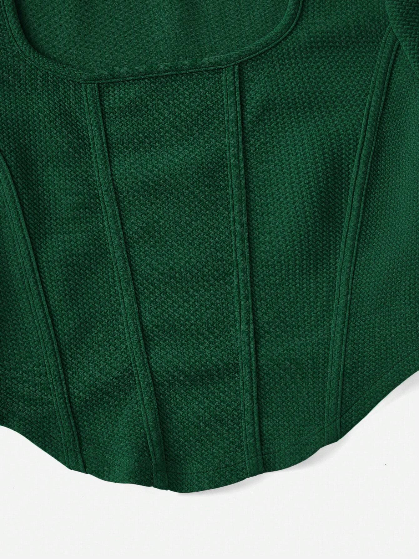 Buy SHEIN EZwear Scoop Neck Seam Front Tee in Pakistan