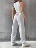 Buy SHEIN EZwear Solid Drawstring Waist Sweatpants in Pakistan