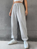 Buy SHEIN EZwear Solid Drawstring Waist Sweatpants in Pakistan