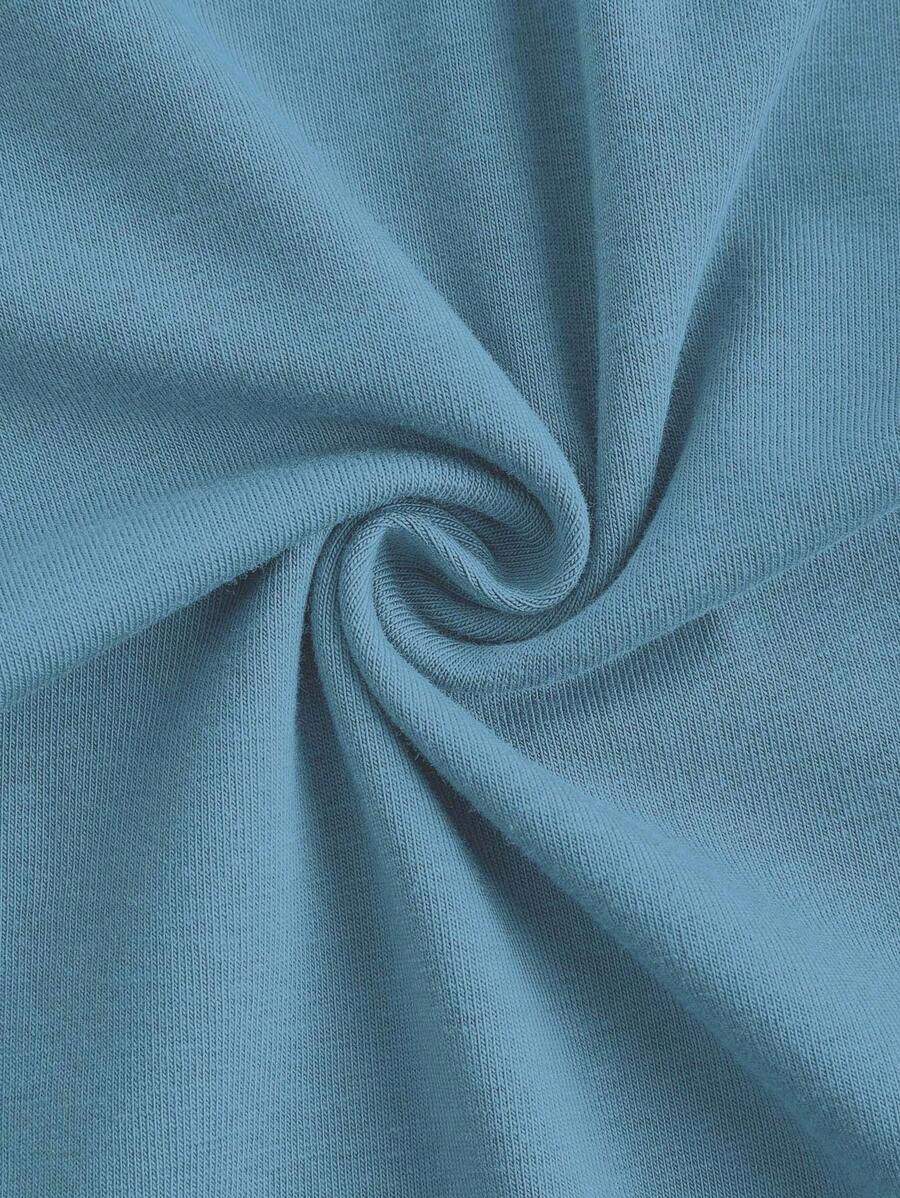 Buy SHEIN EZwear Sportswear Zip Up Jacket & Leggings ,2 Piece Set Blue in Pakistan