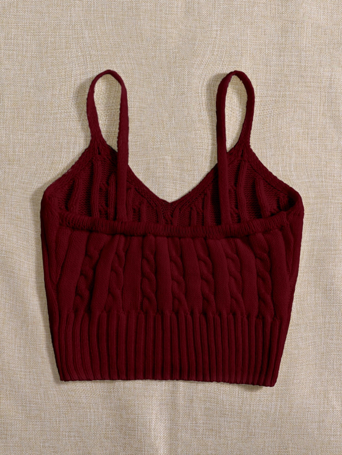 Buy SHEIN Essnce Cable Knit Cami Top in Pakistan