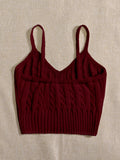 Buy SHEIN Essnce Cable Knit Cami Top in Pakistan