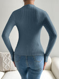Buy SHEIN Essnce Cable Knit Mock Neck Sweater in Pakistan
