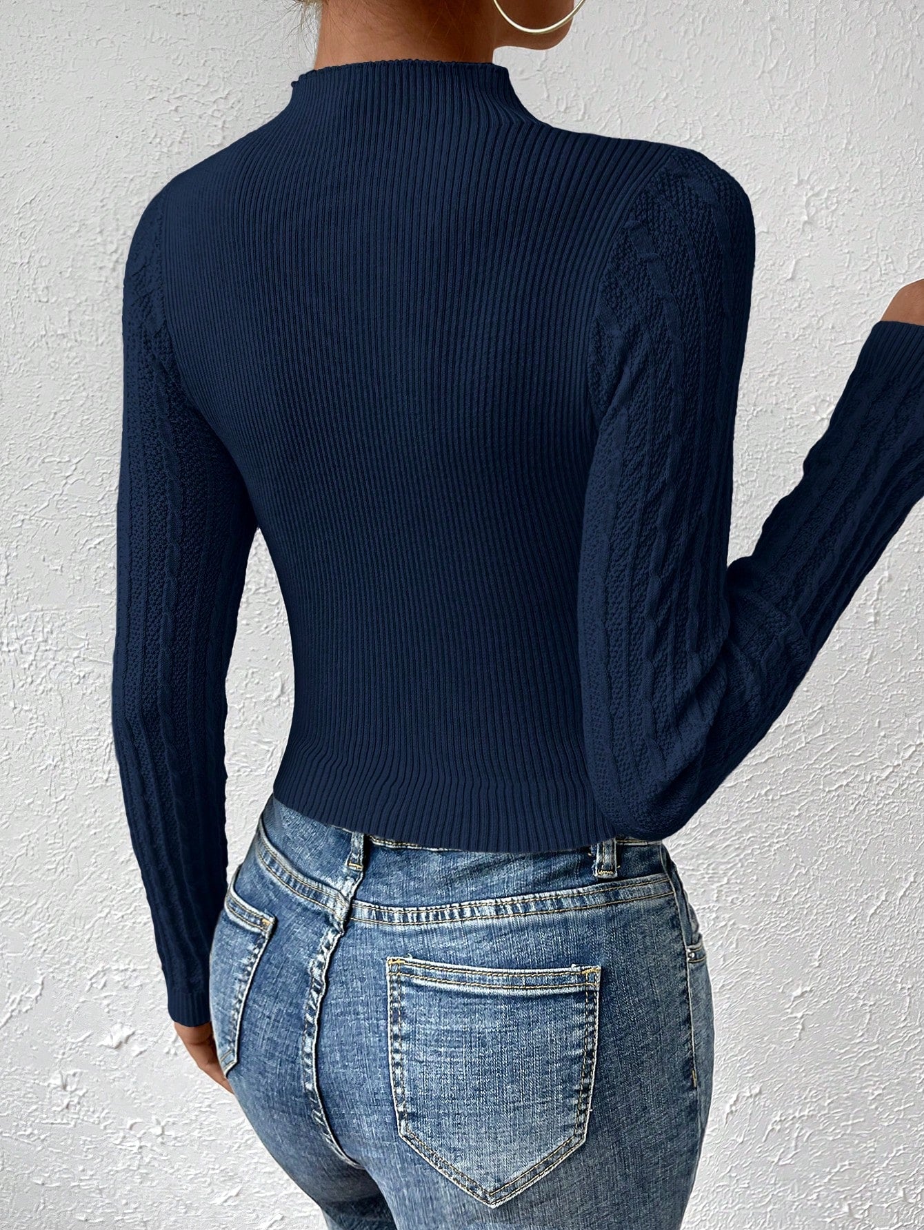 Buy SHEIN Essnce Fashionable Twist Knitted Top For Women in Pakistan