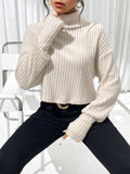 Buy SHEIN Essnce Turtleneck Drop Shoulder Tee in Pakistan