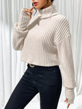 Buy SHEIN Essnce Turtleneck Drop Shoulder Tee in Pakistan