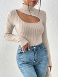 Buy SHEIN Frenchy Cut Out Turtleneck Tee in Pakistan