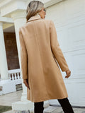 Buy SHEIN Frenchy Double Breasted Lapel Collar Overcoat in Pakistan