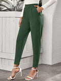 Buy SHEIN Frenchy High-Rise Slant Pocket Tapered Pants in Pakistan