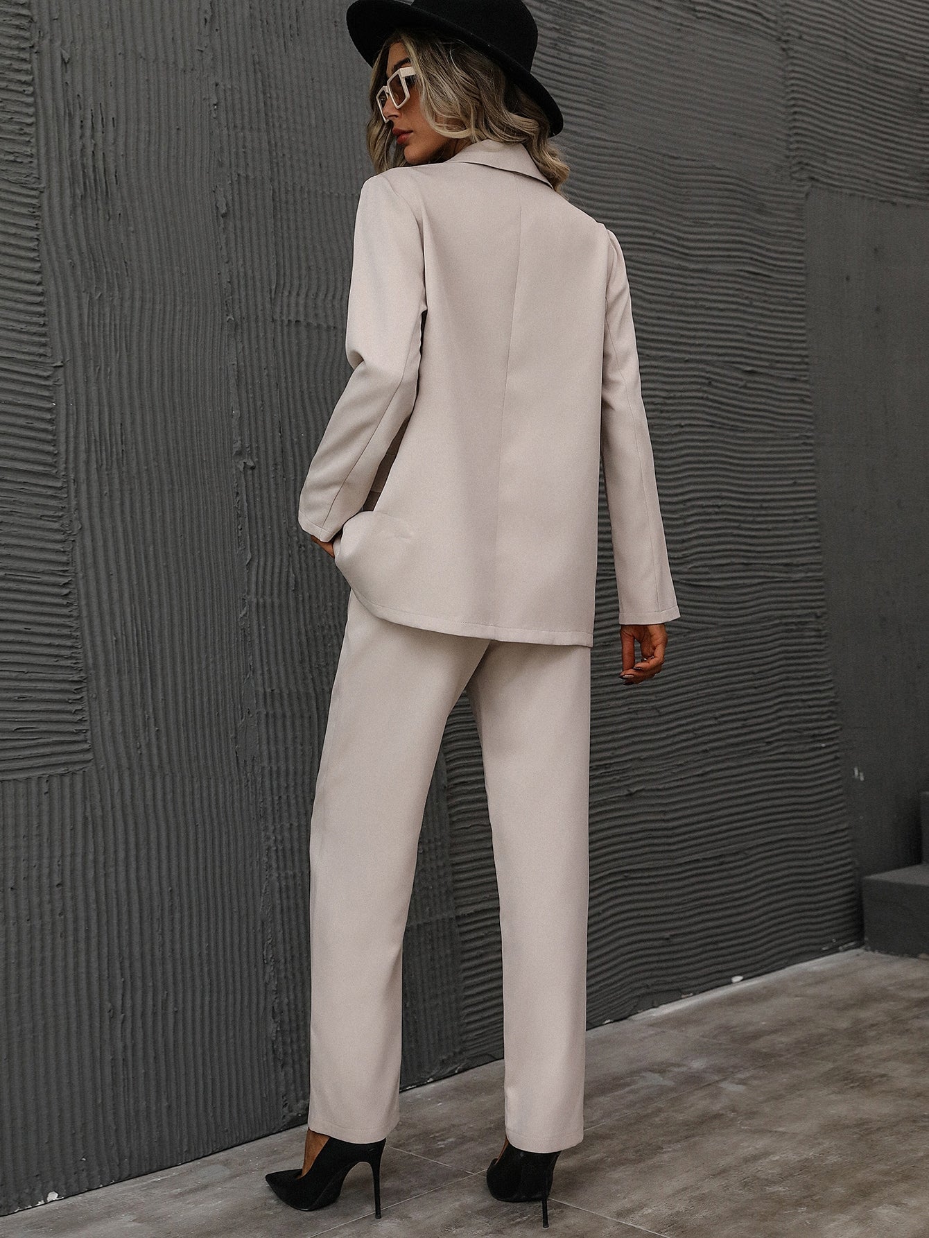 Buy SHEIN Single Button Lapel Collar Blazer (Only Blazer) in Pakistan