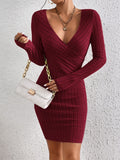 Buy SHEIN Frenchy Solid Ribbed Knit Bodycon Dress in Pakistan