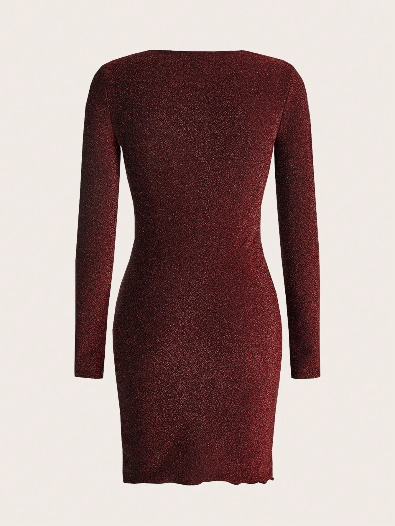 Buy SHEIN Frenchy Surplice Neck Wrap Hem Glitter Bodycon Dress in Pakistan