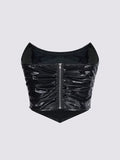 Buy SHEIN ICON Solid Patent Tube Top in Pakistan