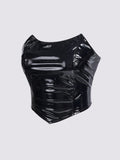 Buy SHEIN ICON Solid Patent Tube Top in Pakistan
