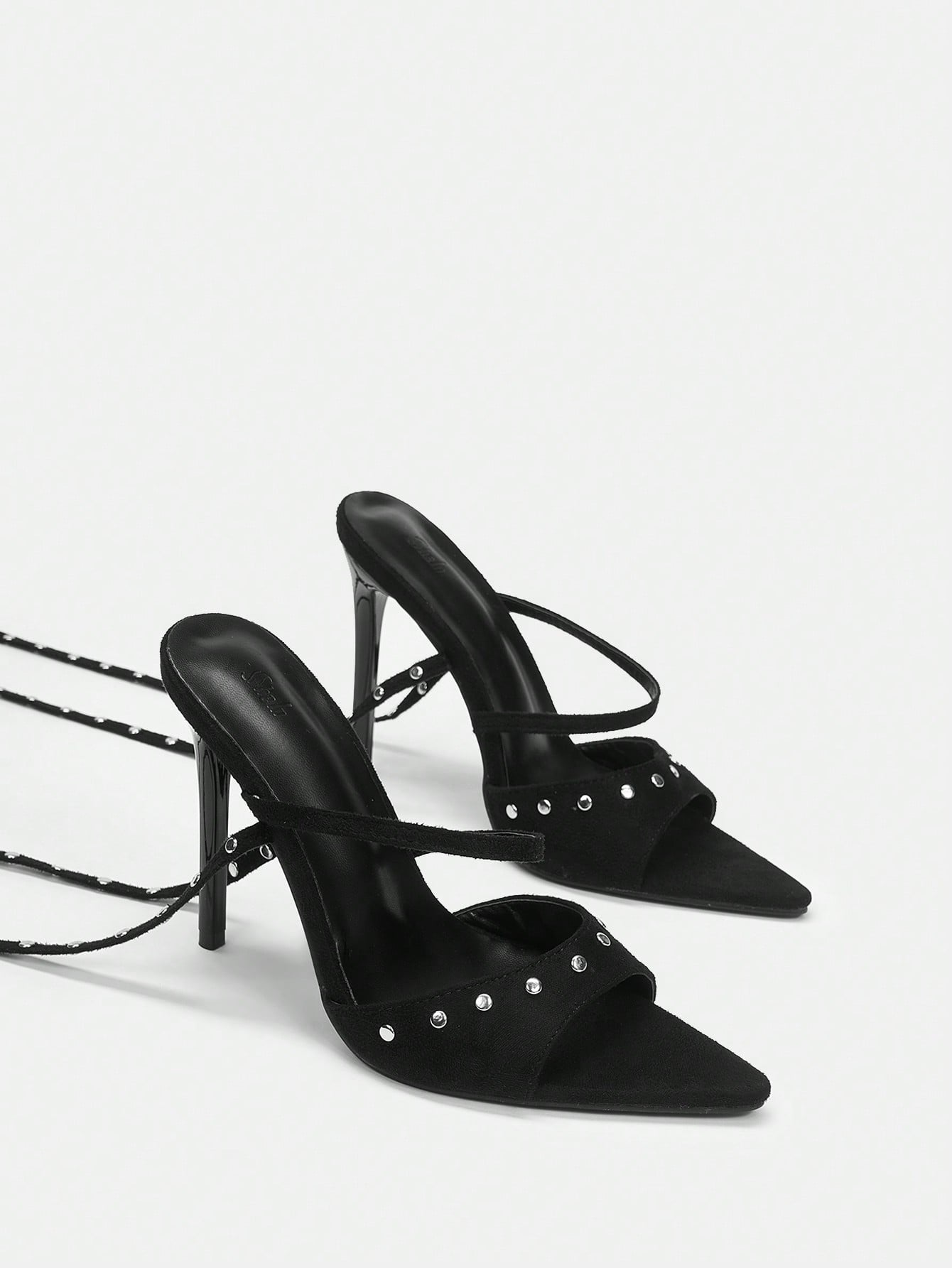 Buy SHEIN ICON Studded Strappy Stiletto High Heel Sandals With Open Toe in Pakistan