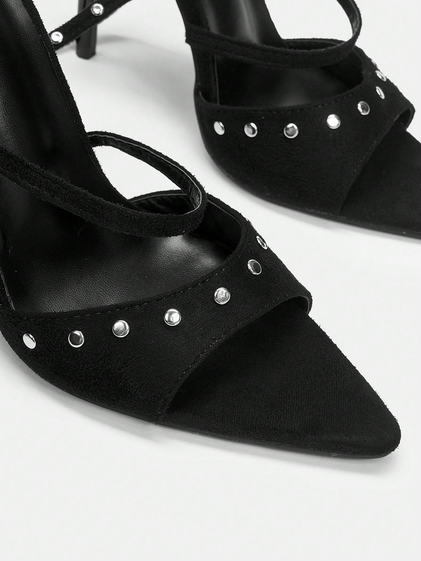 Buy SHEIN ICON Studded Strappy Stiletto High Heel Sandals With Open Toe in Pakistan