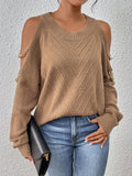 Buy SHEIN LUNE Cold Shoulder Chain Detail Sweater in Pakistan
