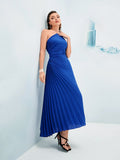 Buy SHEIN Modely Ruched Pleated One Shoulder Dress in Pakistan