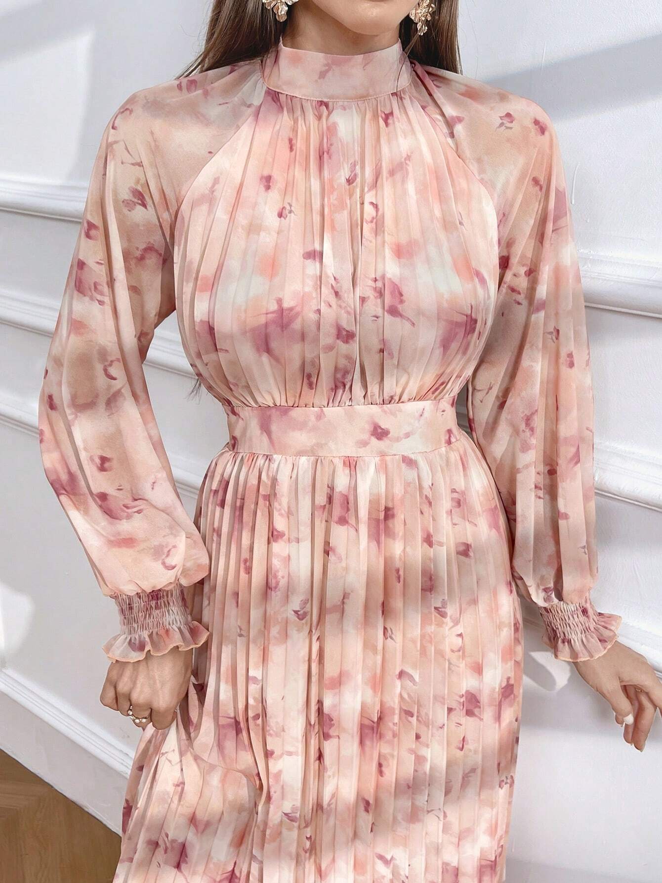 Buy SHEIN Modely Women Fashionable Floral Print Elegant Versatile Dress in Pakistan