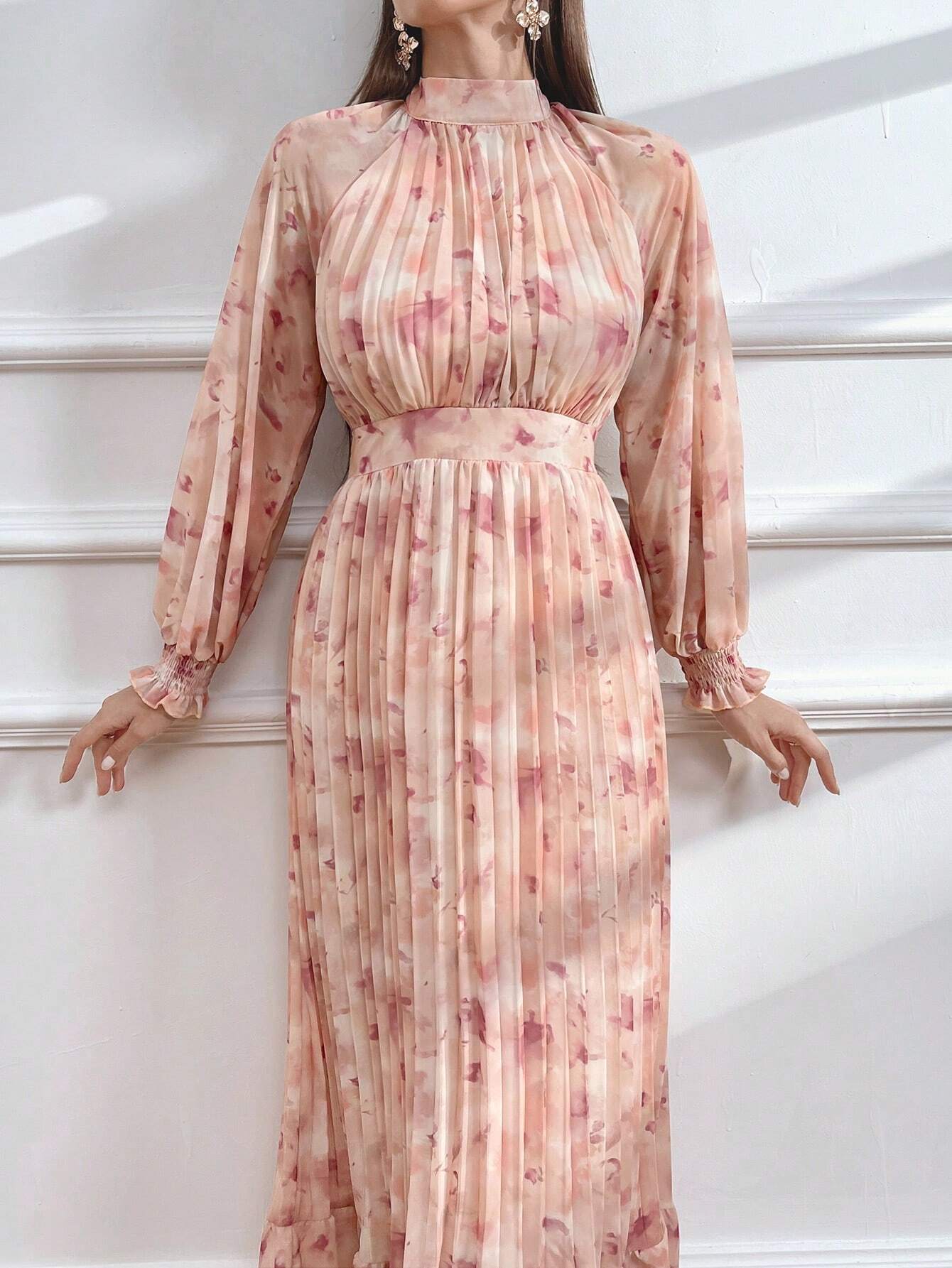 Buy SHEIN Modely Women Fashionable Floral Print Elegant Versatile Dress in Pakistan