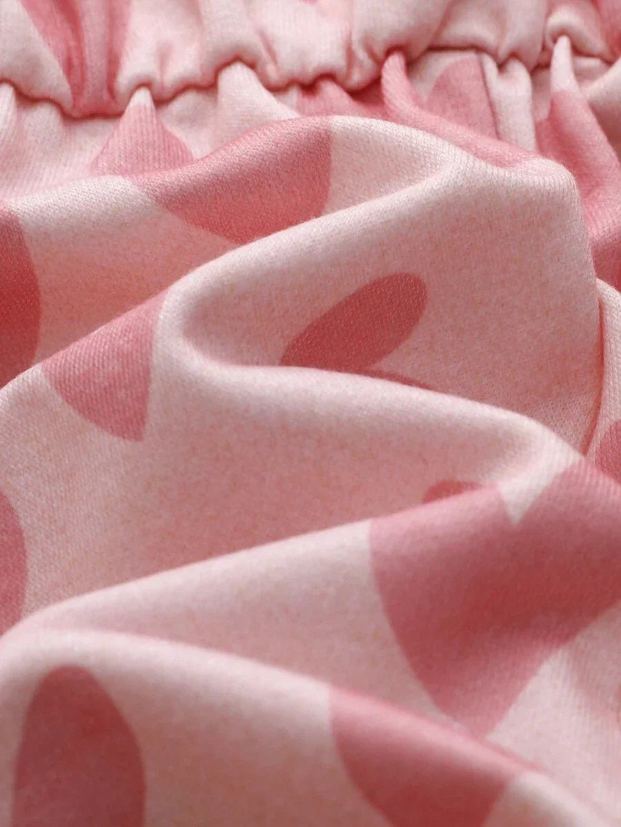 Buy SHEIN Newborn Baby Girls Cute Versatile Pink Heart Playsuit For Summer in Pakistan