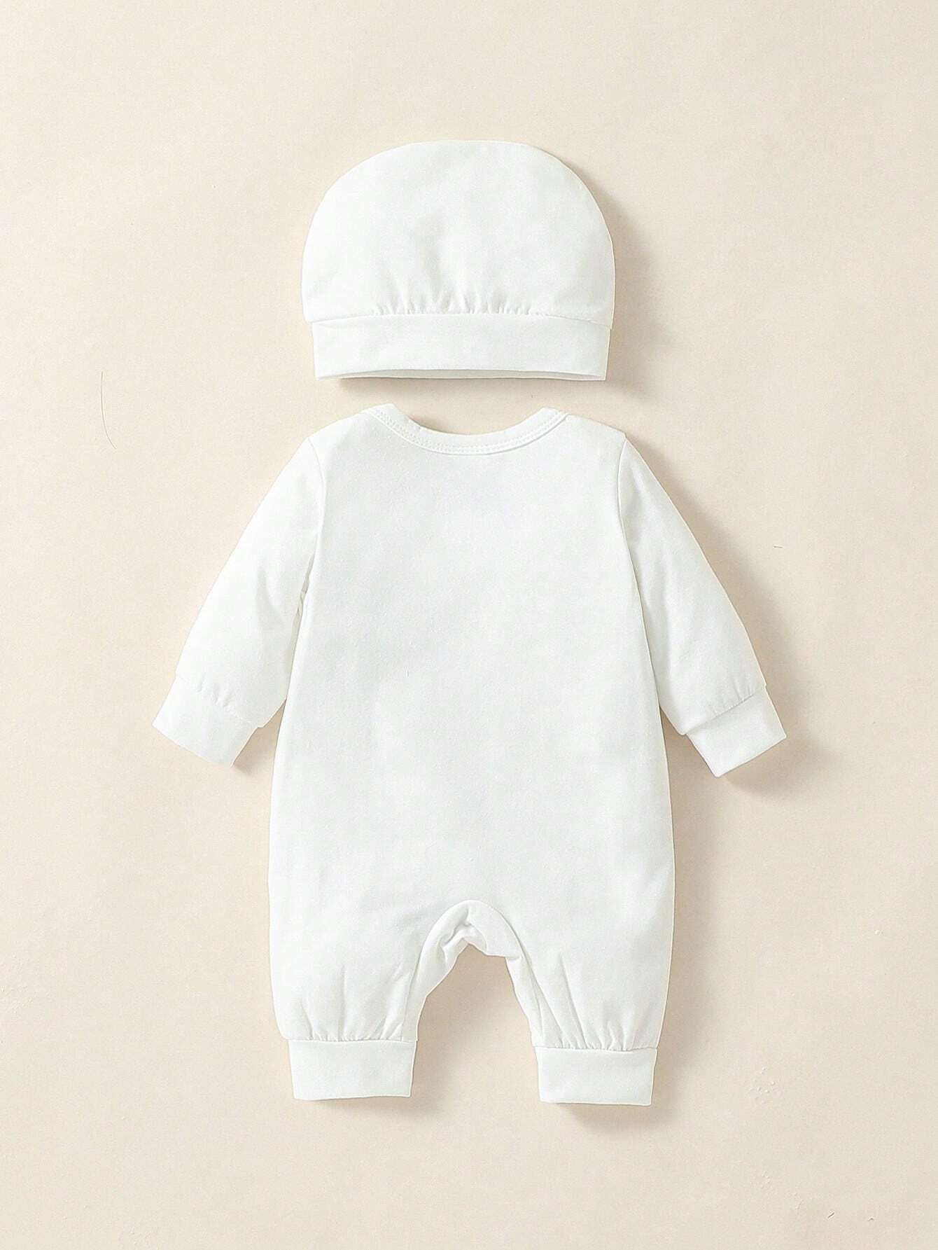 Buy SHEIN Persoplay Kids Baby Boy Costume Mini Doctor Printed Long Sleeve Jumpsuit With Embroidered Hat, For Daily in Pakistan