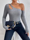 Buy SHEIN Privé Asymmetrical Neck Cut Out Sweater in Pakistan