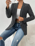 Buy SHEIN Priv̩ Plaid Print Shawl Collar Blazer in Pakistan