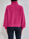 Buy SHEIN Privé Rib-knit Turtleneck Drop Shoulder Sweater in Pakistan