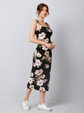 Buy SHEIN Priv̩ Split Hem Floral Bodycon Dress in Pakistan