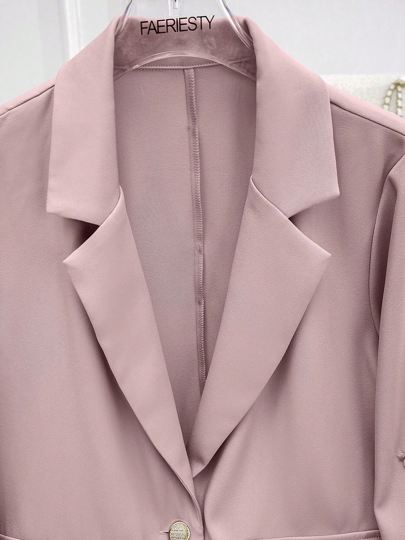 Buy SHEIN Privé Women's Lapel Long Sleeve Rolled Cuff Fashionable Charismatic Mature Style Blazer Jacket in Pakistan