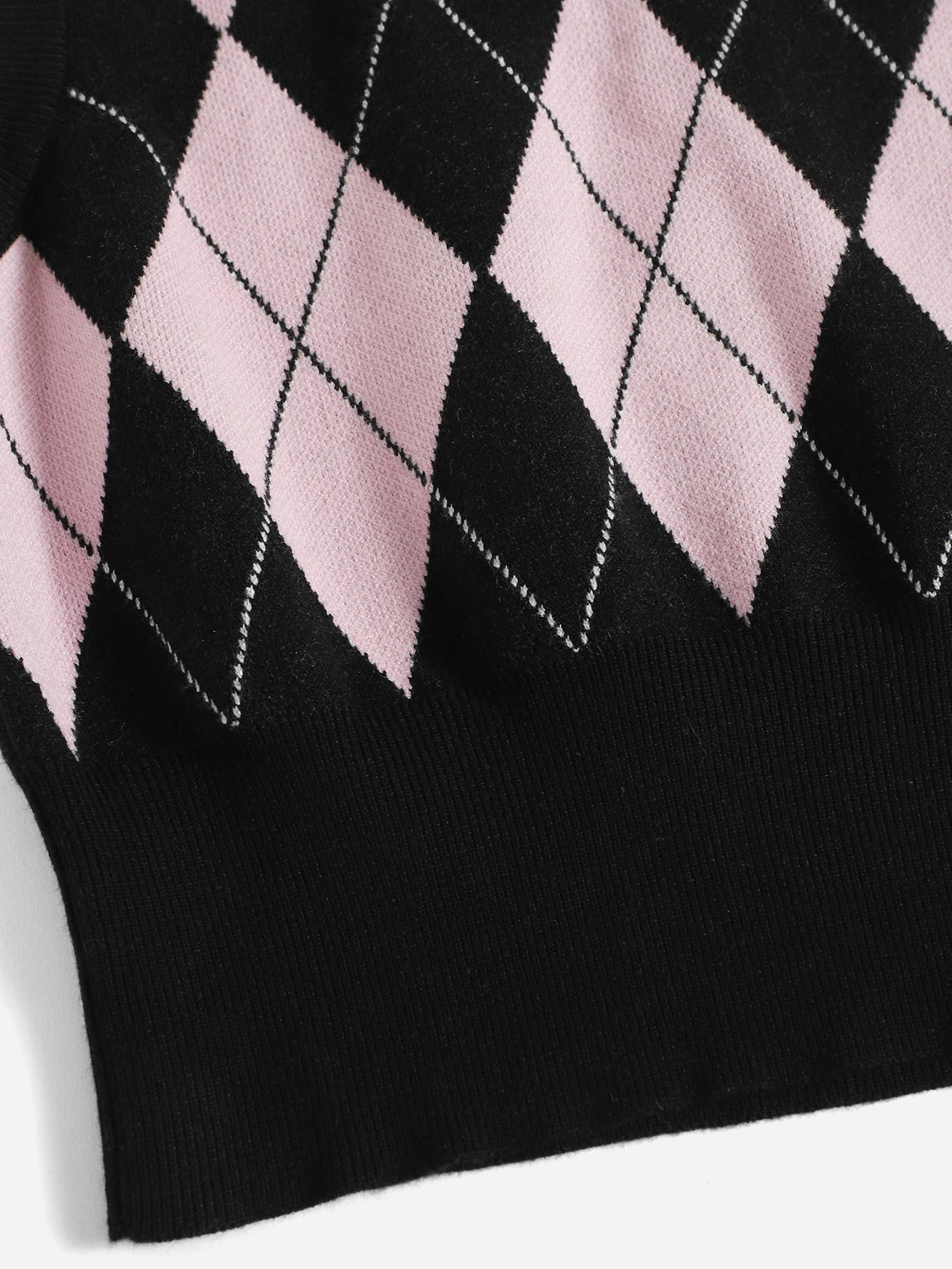 Buy SHEIN Qutie Argyle Pattern Sweater Vest in Pakistan