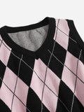 Buy SHEIN Qutie Argyle Pattern Sweater Vest in Pakistan