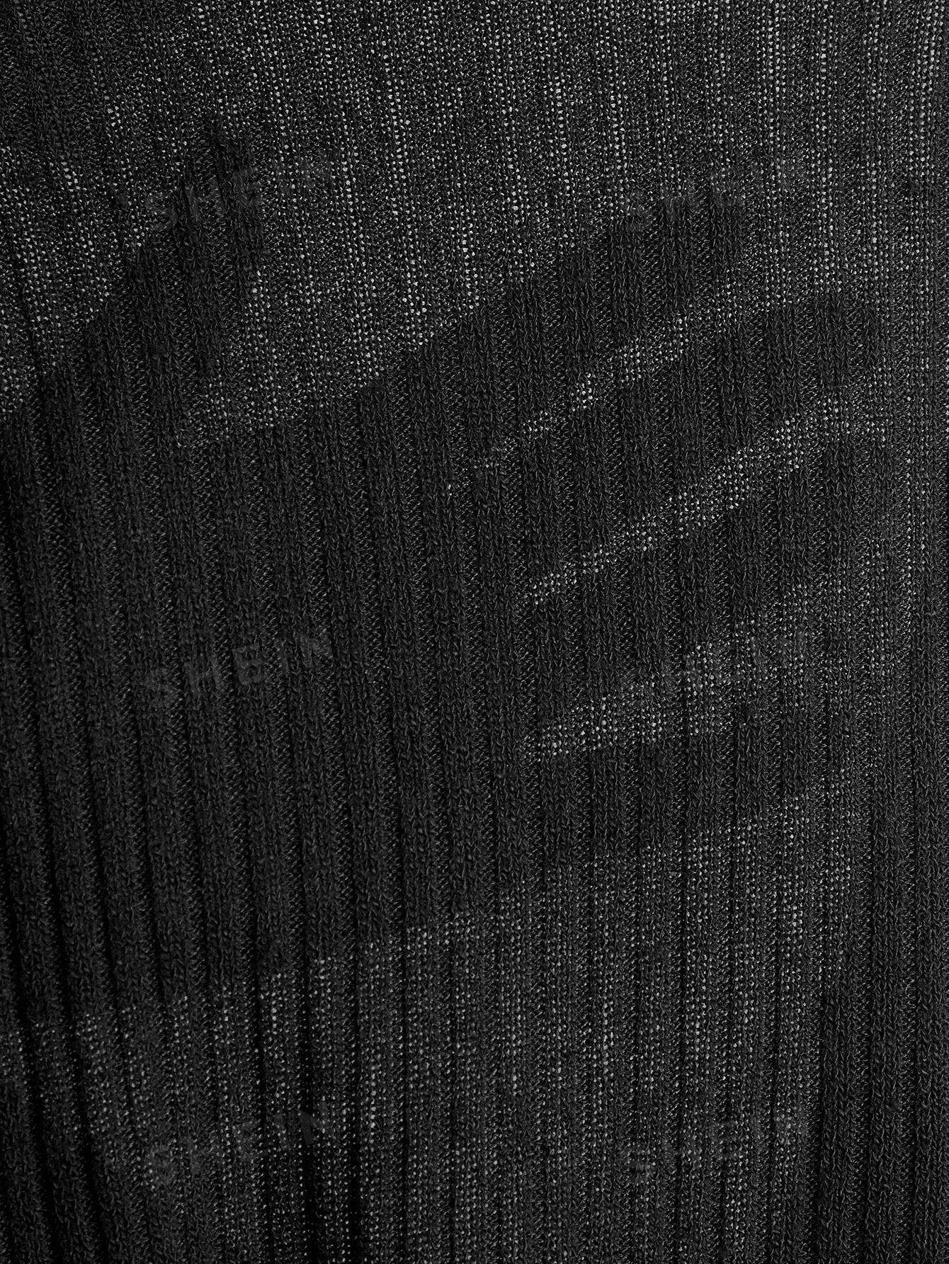 Buy SHEIN Qutie Two Tone Lettuce Trim Tee in Pakistan