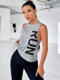Buy SHEIN Sport Gameset Letter Graphic Sports Tank Top Gym Top in Pakistan